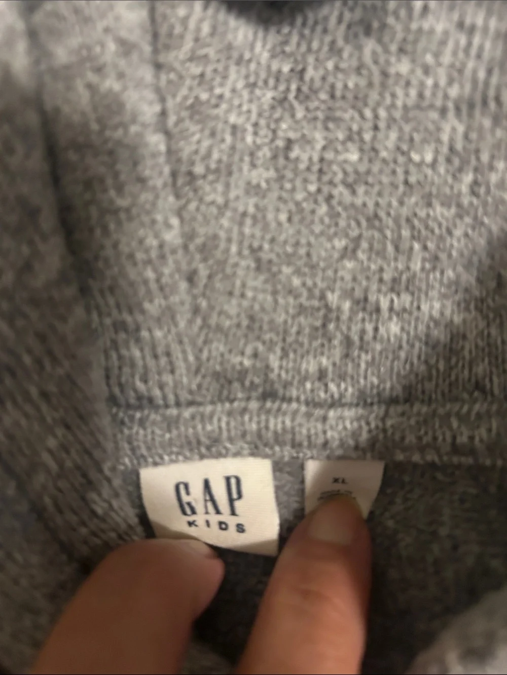 GAP Heather Gray Kids Zip-Up Hoodie
